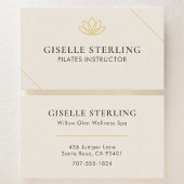 Pilates Instructor Lotus Visitekaartje