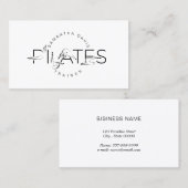 Pilates Instructor Pilates Business Card Visitekaartje (Voorkant / Achterkant)