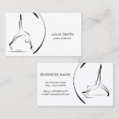 Pilates Instructor Pilates Poses Pilates Reformer Visitekaartje (Voorkant / Achterkant)