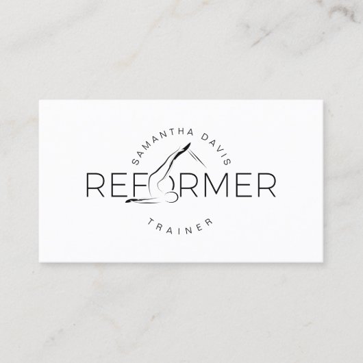 Pilates Instructor Pilates Reform Visitekaartje (Voorkant)