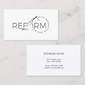 Pilates Instructor Pilates Reform Visitekaartje (Voorkant / Achterkant)