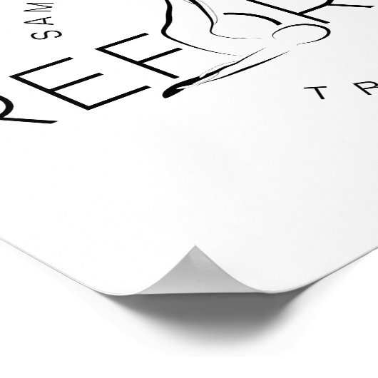 Pilates Instructor Pilates Reform woord Poster (Hoek)