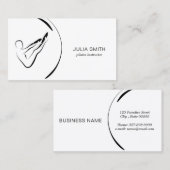 Pilates Instructor Pilates Rocker Pose Visitekaartje (Voorkant / Achterkant)