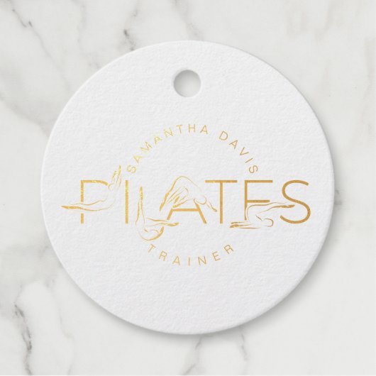 Pilates Instructor Pilates woord Bedankjes Labels (Voorkant)