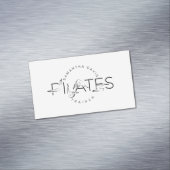 Pilates Instructor Pilates woord Magnetisch Visitekaartje (Voorbeeld)