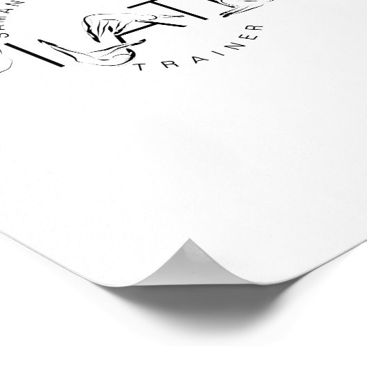 Pilates Instructor Pilates woord Poster (Hoek)