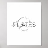 Pilates Instructor Pilates woord Poster (Voorkant)