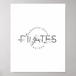 Pilates Instructor Pilates woord Poster
