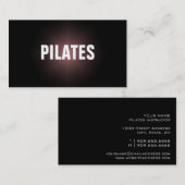 PILATES Instructor Simple & Plain Visitekaartje (Voorkant / Achterkant)