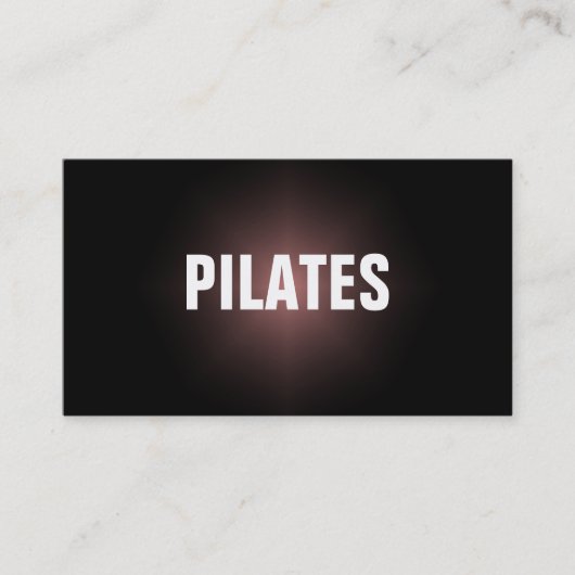 PILATES Instructor Simple & Plain Visitekaartje (Voorkant)