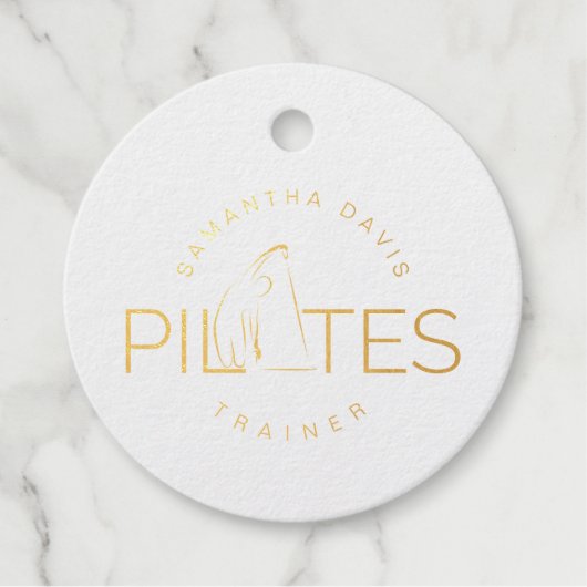 Pilates Instructor swakatee pose Bedankjes Labels (Voorkant)