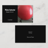 Pilates-instructrice Visitekaartje (Voorkant / Achterkant)
