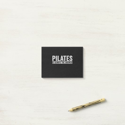 Pilates Is Always The Answer Funny Gift Post-it® Notes (Op bureau)