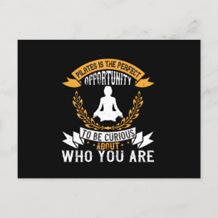 Pilates is een perfecte gelegenheid om jezelf te c briefkaart