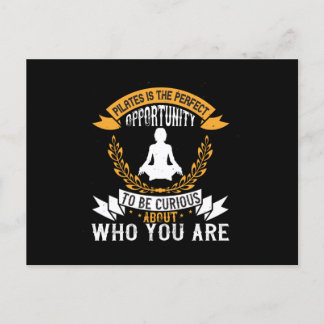 Pilates is een perfecte gelegenheid om jezelf te c briefkaart