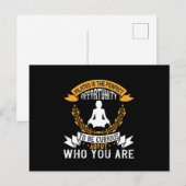 Pilates is een perfecte gelegenheid om jezelf te c briefkaart (Voorkant / Achterkant)