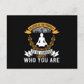 Pilates is een perfecte gelegenheid om jezelf te c briefkaart (Voorkant)