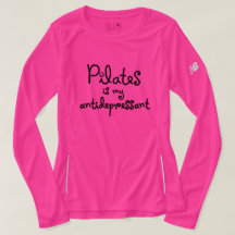 Pilates is mijn antidepressivum - T-shirt met lang
