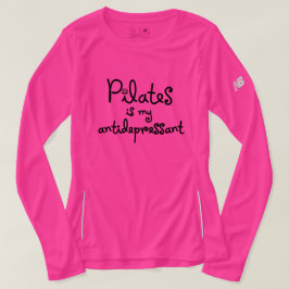 Pilates is mijn antidepressivum - T-shirt met lang