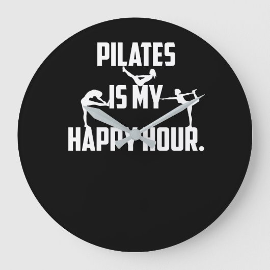 Pilates is mijn gelukkige uur grote klok (Voorkant)