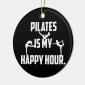 Pilates is mijn gelukkige uur keramisch ornament (Links)