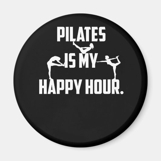 Pilates is mijn gelukkige uur magneet (Voorkant)