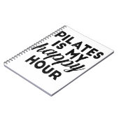 Pilates is mijn gelukkige uur notitieboek (Linkerzijde)