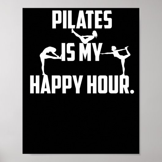 Pilates is mijn gelukkige uur poster (Voorkant)