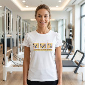 Pilates is mijn therapeutische citaat wellness fit t-shirt