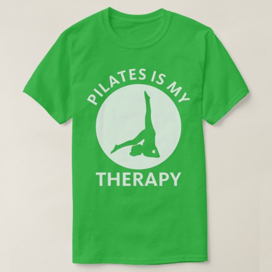 Pilates is mijn therapie 1 t-shirt (Design voorkant)