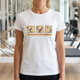 Pilates is Mijn Therapie Citaat Wellness Fitness T T-shirt