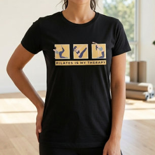 Pilates is Mijn Therapie Motiverende Citat Tshirt