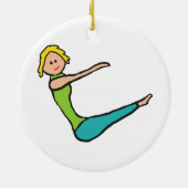 Pilates Keramisch Ornament (Achterkant)
