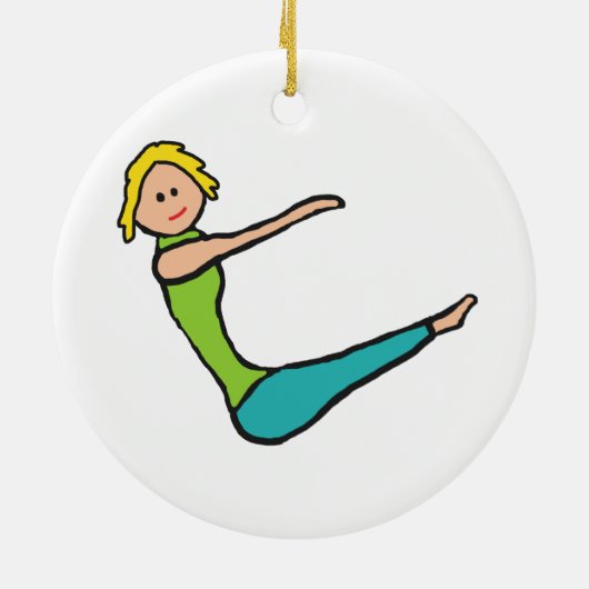 Pilates Keramisch Ornament (Achterkant)
