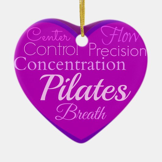 Pilates Keramisch Ornament (Voorkant)