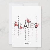 Pilates Kerst Reformer Kerstmis Feestdagenkaart (Achterkant)