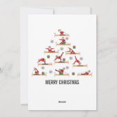 Pilates Kerst Reformer Kerstmis Feestdagenkaart (Achterkant)