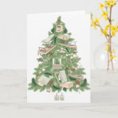 Pilates Kerstboom Kaart (Gele Bloem)