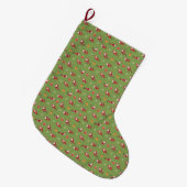 Pilates Kerstman Naadloze Kerstpatronen Grote Kerstsok (Voorkant (Hangend))