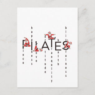 Pilates Kerstman Reformer Kerstmis Feestdagenkaart