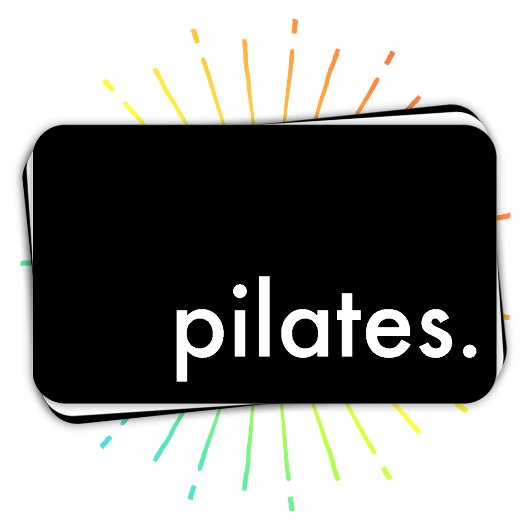 Pilates. (kleur aanpasbaar) visitekaartje
