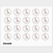 Pilates & Lattes Wellness Ervaring Feest Ronde Sticker (Vel)