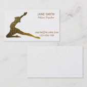 Pilates leraar Pilates instructeur stijlvol Visitekaartje (Voorkant / Achterkant)