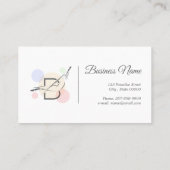 Pilates Letter B Pose | Monogram Letter B Pilates Visitekaartje (Achterkant)