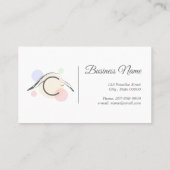 Pilates Letter C Pose | Monogram Letter C Pilates Visitekaartje (Achterkant)