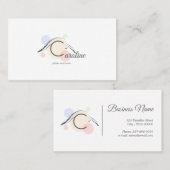 Pilates Letter C Pose | Monogram Letter C Pilates Visitekaartje (Voorkant / Achterkant)