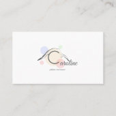 Pilates Letter C Pose | Monogram Letter C Pilates Visitekaartje (Voorkant)