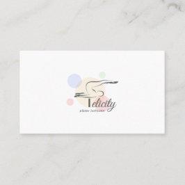 Pilates Letter F Pose | Monogram letter F Pilates Visitekaartje