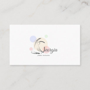 Pilates Letter G Pose   Monogram letter G Pilates Visitekaartje