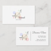 Pilates Letter H Pose | Monogram letter H Pilates Visitekaartje (Voorkant / Achterkant)